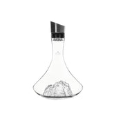 Alaskan Maker - Decanter in vetro borosilicato con topografia Monte Bianco, Trasparente